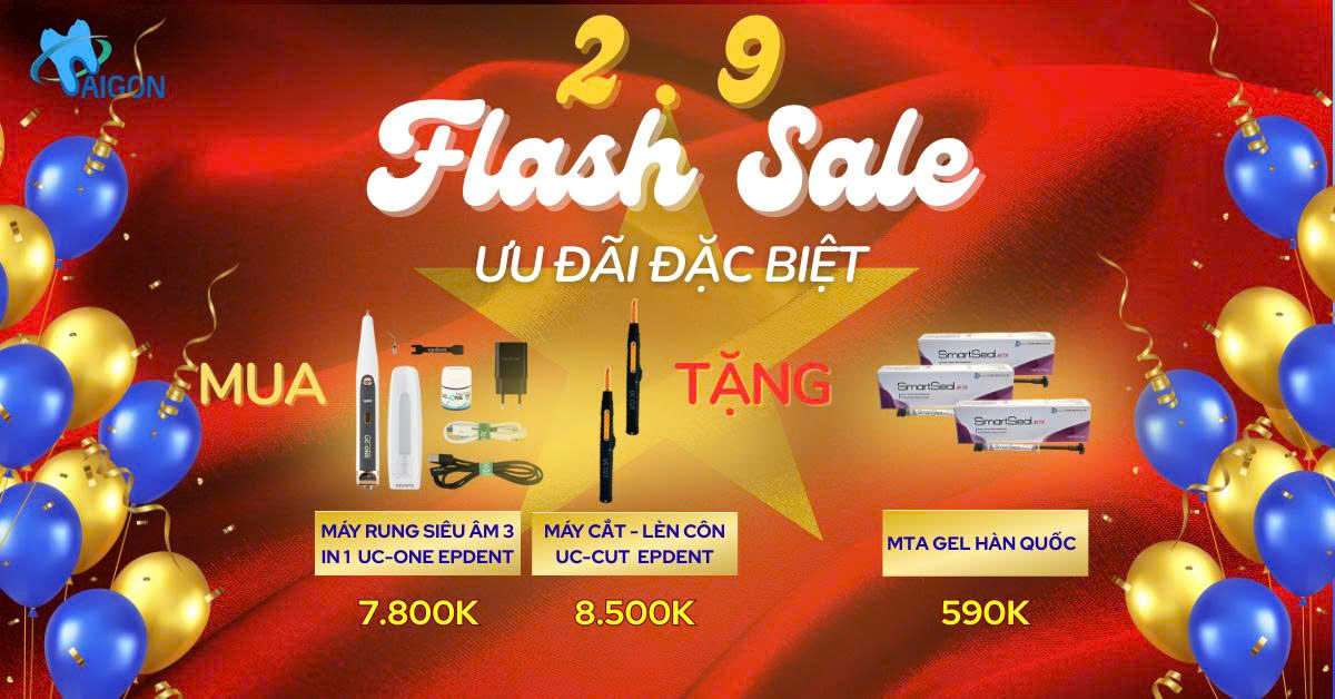 FLASH SALE: Máy cắt – lèn côn UC-Cut EPDENT, Máy rung siêu âm 3in1 UC-One EPDENT